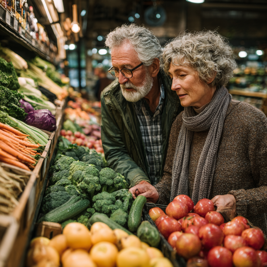 Спеціаліст по харчуванню консультує літню жінку
